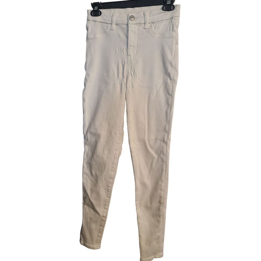 American Eagle Hi-Rise Jegging Cool White Next Level Stretch Size 4 Regular‎ 27W